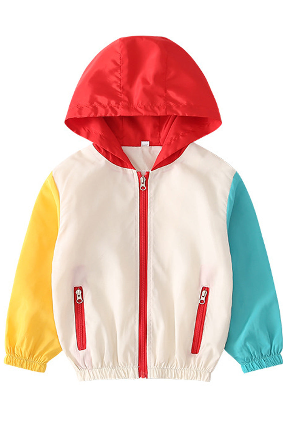 Kids Girls Multi Colored Breathable Warm Jacket