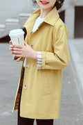 Kids Girls Button Up Long Sleeved Jacket