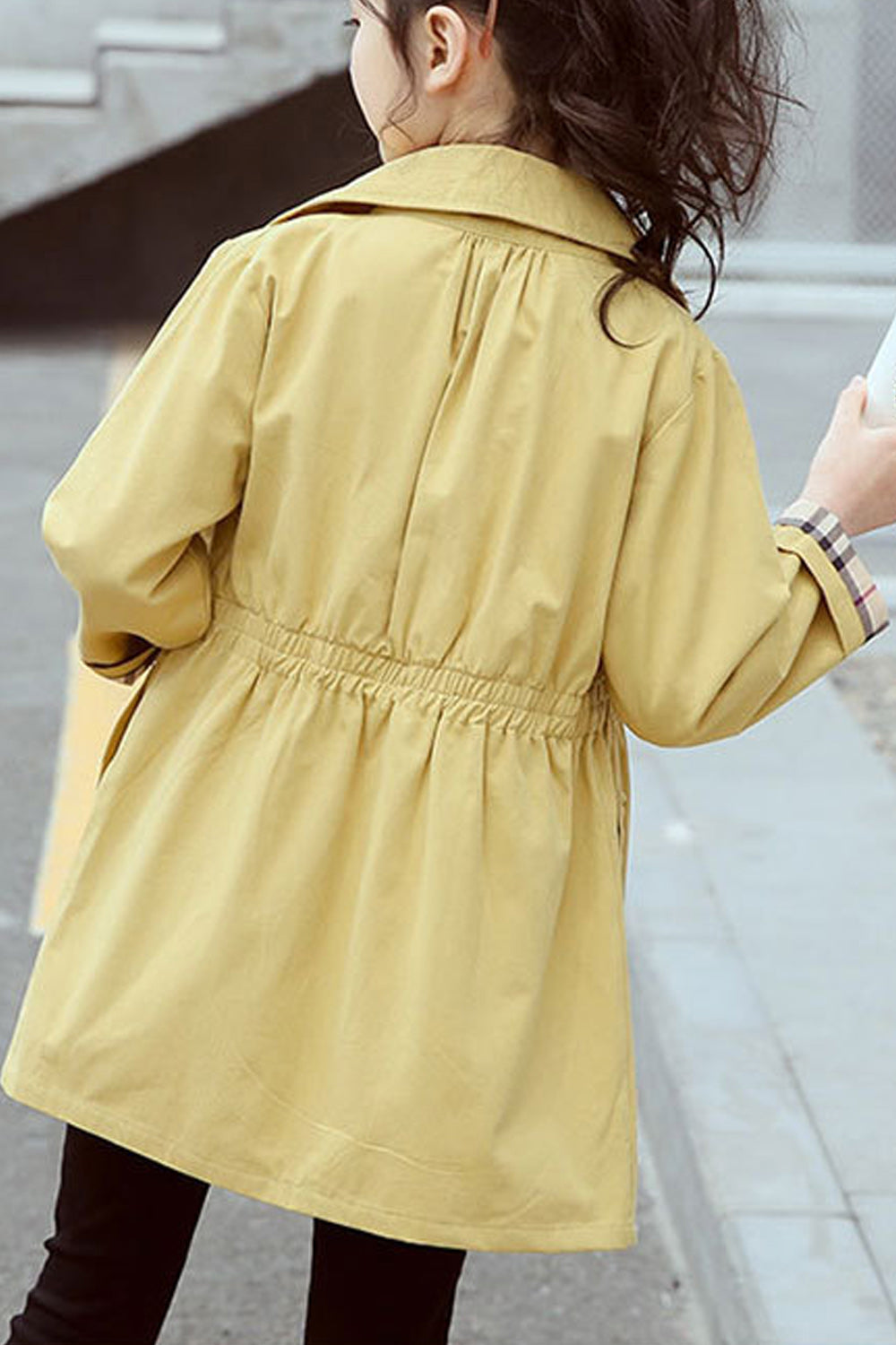 Kids Girls Button Up Long Sleeved Jacket