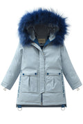 Kids Girls Soft & Warm Snap Pocket Graphic Jacket