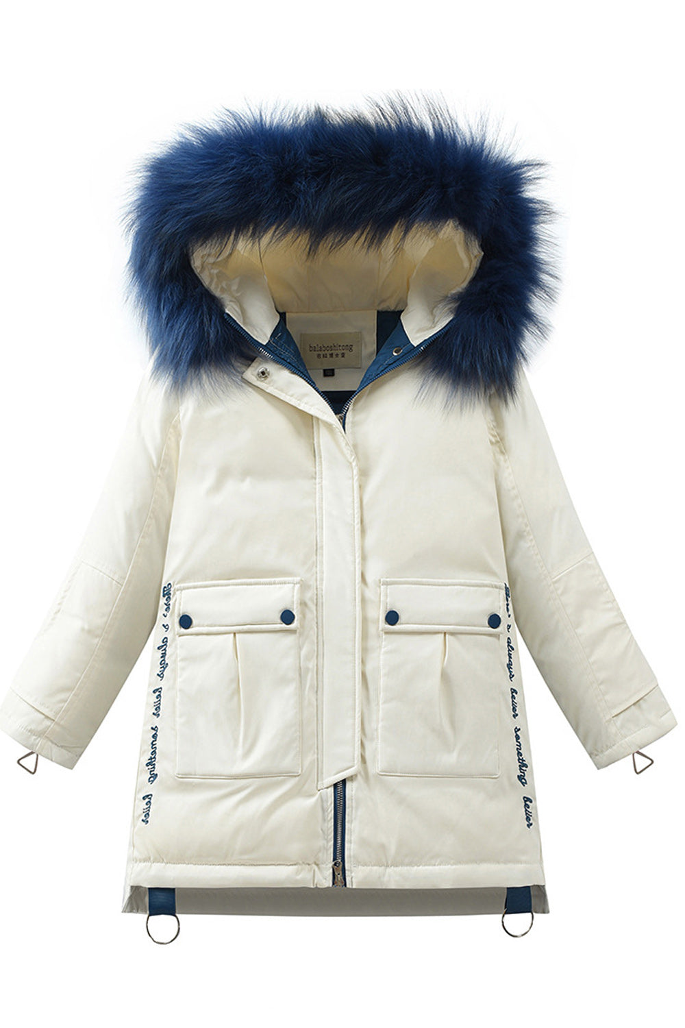 Kids Girls Soft & Warm Snap Pocket Graphic Jacket