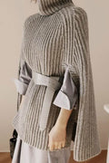 Women Fetching High Collar Bat Sleeve Sweater