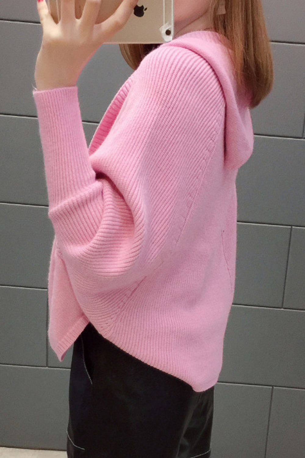 Women Beautiful Solid Color Bat Sleeve Cardigan