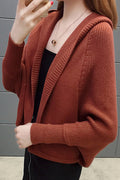 Women Beautiful Solid Color Bat Sleeve Cardigan