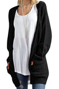 Women Solid Color Casual Warm Cardigan