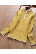 Kid Girl Charming Round Neck Winter Sweater