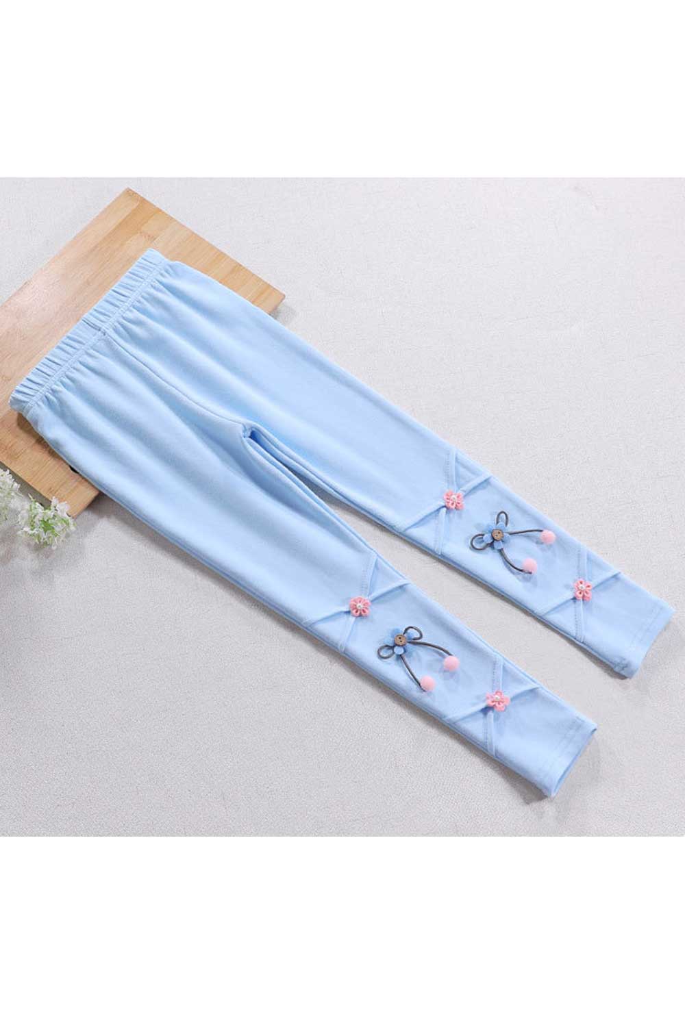 Kid Girl Winter Solid Color Warm Legging