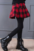 Kids Girls Plaid Flared Stretchable Casual Legging