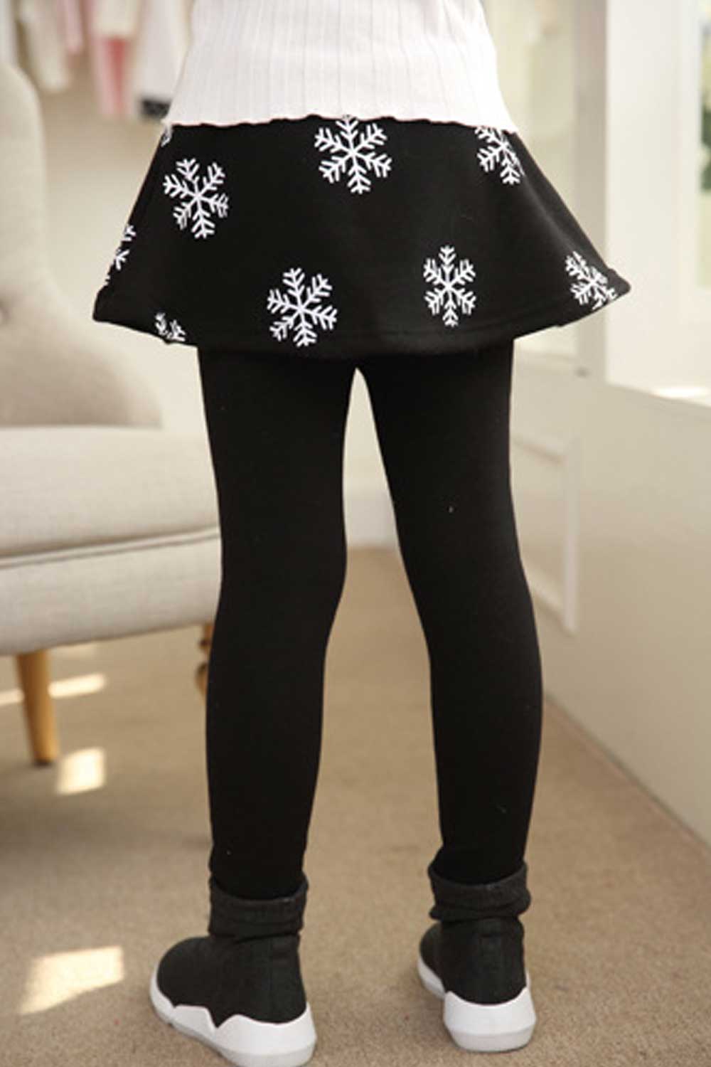 Kids Girls All Comfort Flower Print Skirt Legging