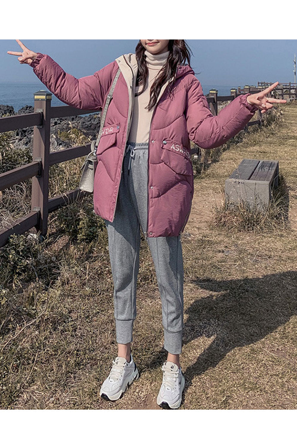 Women Thick Winter Fashion Cotton Padded Jacket