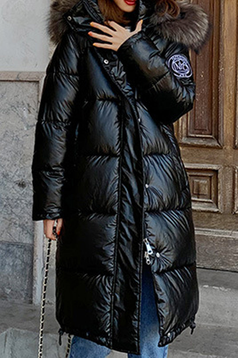 Women Thick Padded Cotton Hooded Winter Jacket