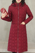 Women Loose Hooded Cotton Padded Winter Jacket