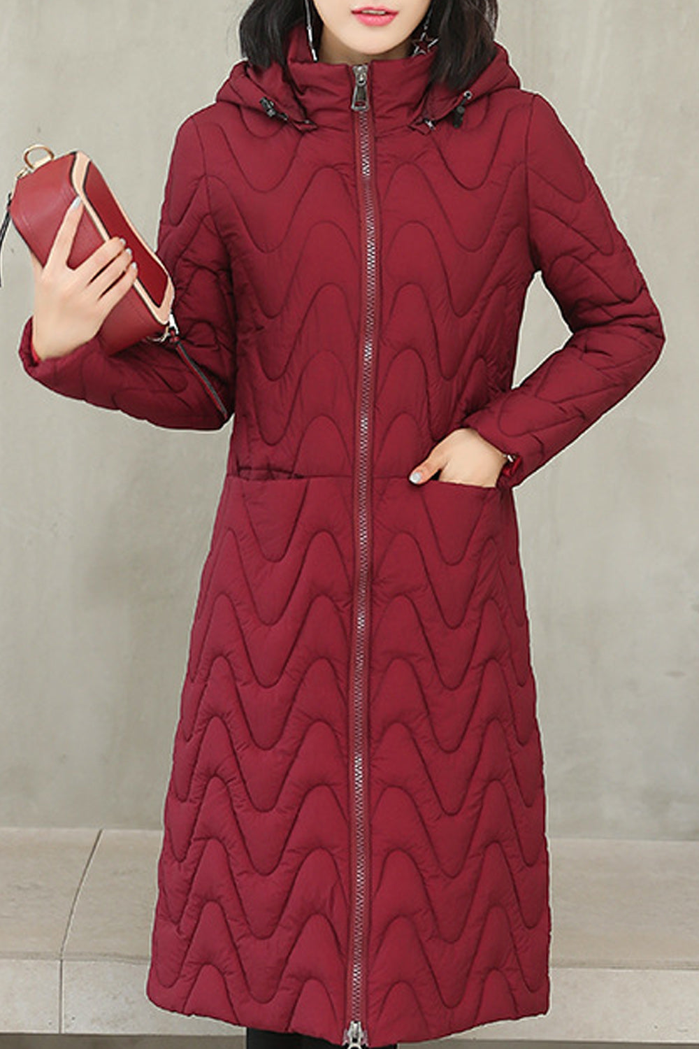 Women Loose Hooded Cotton Padded Winter Jacket
