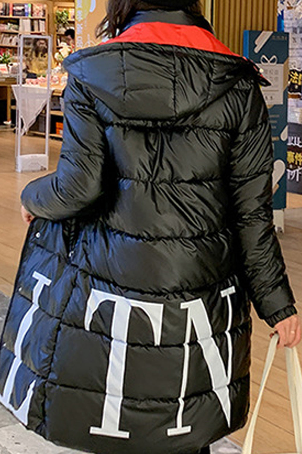 Women Thick Cotton Padded Full Zipper Winter Jacket
