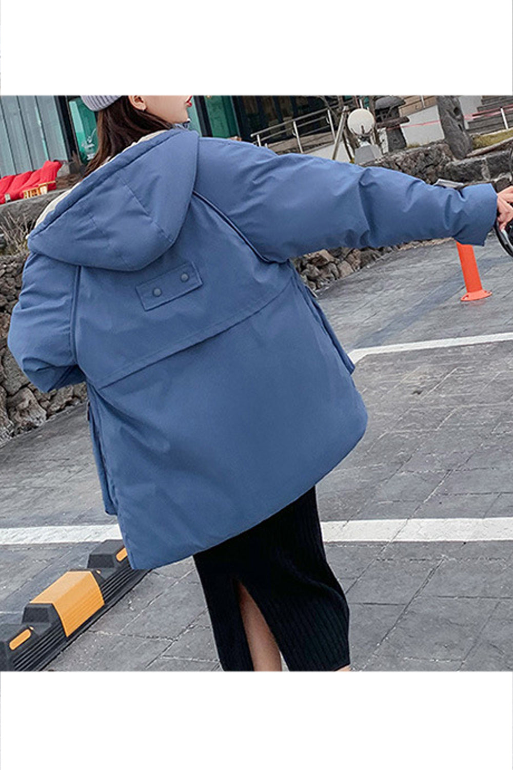 Women Cotton Padded Big Pocket Winter Jacket