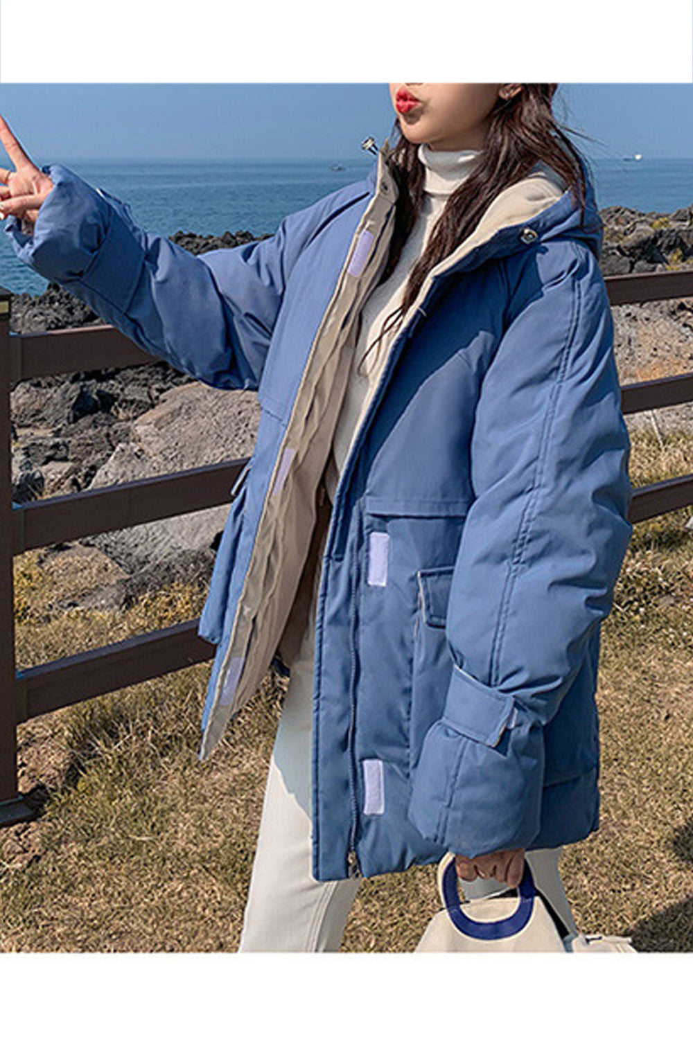 Women Cotton Padded Big Pocket Winter Jacket