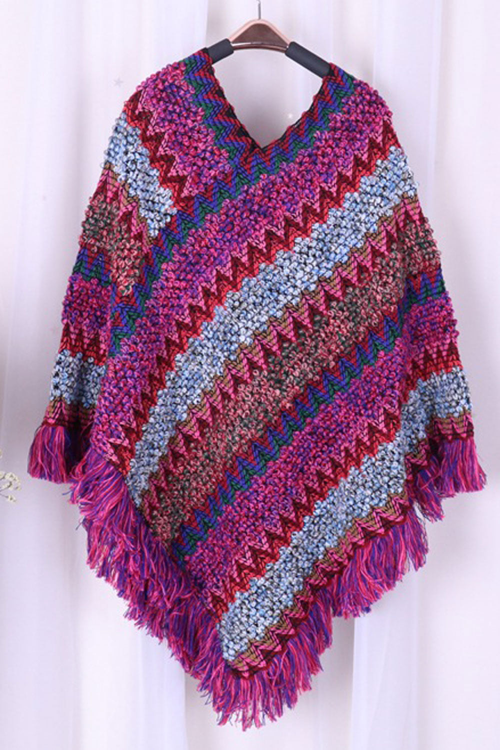 Women Stylish Warm & Thick Tassel Decorated Shawl