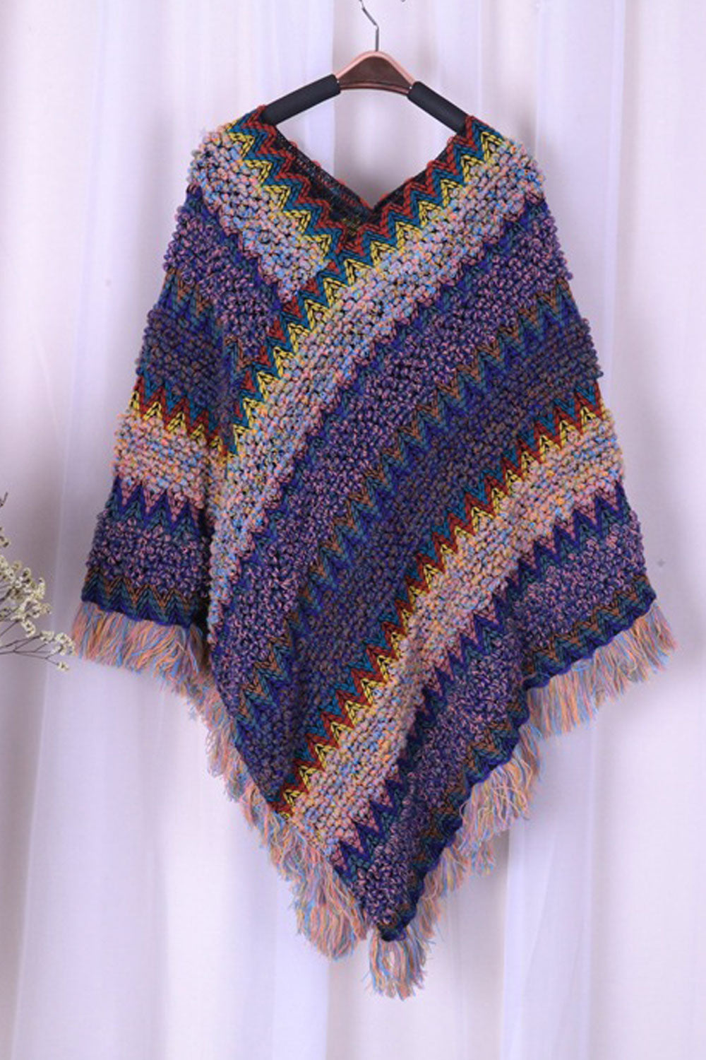 Women Stylish Warm & Thick Tassel Decorated Shawl