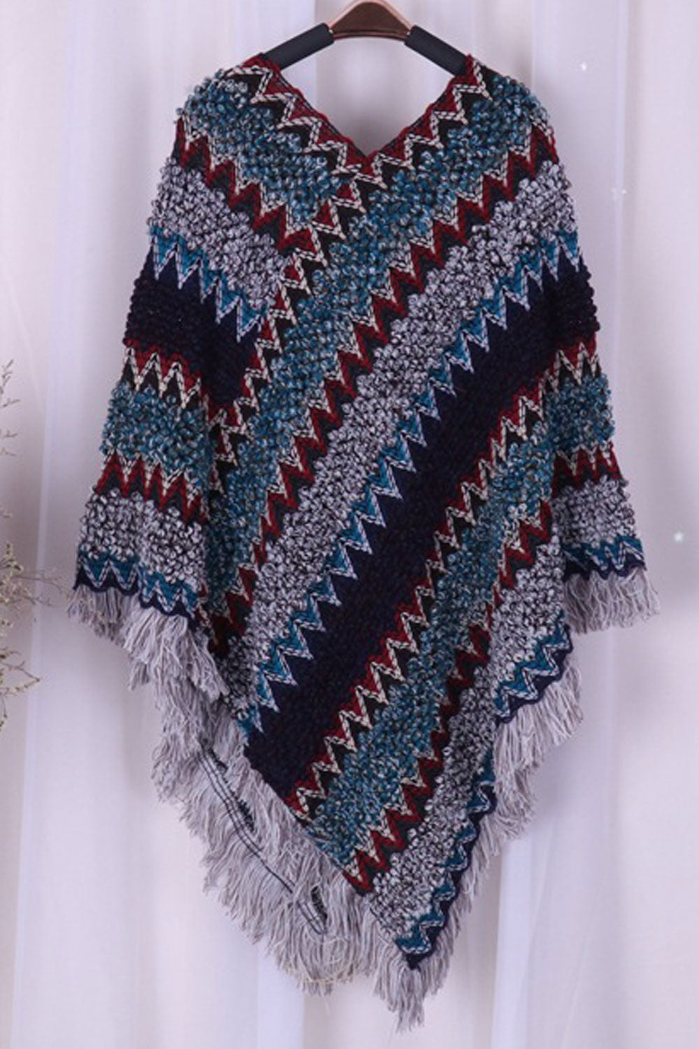 Women Stylish Warm & Thick Tassel Decorated Shawl