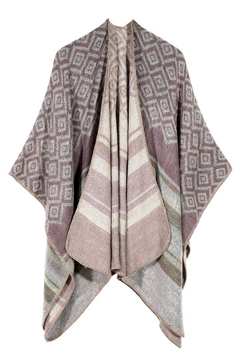 Women Classy Diamond Shape Warm Shawl