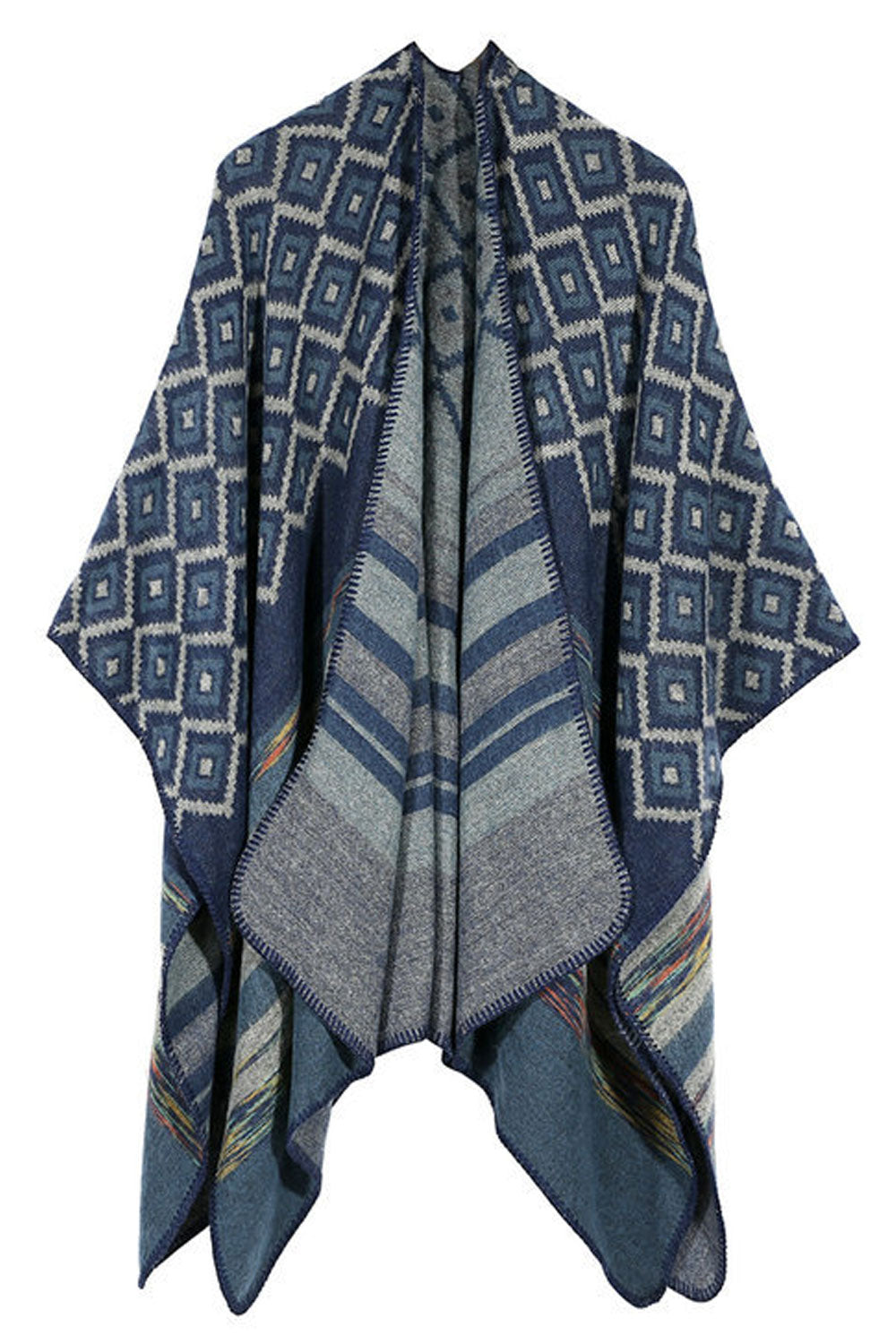 Women Classy Diamond Shape Warm Shawl