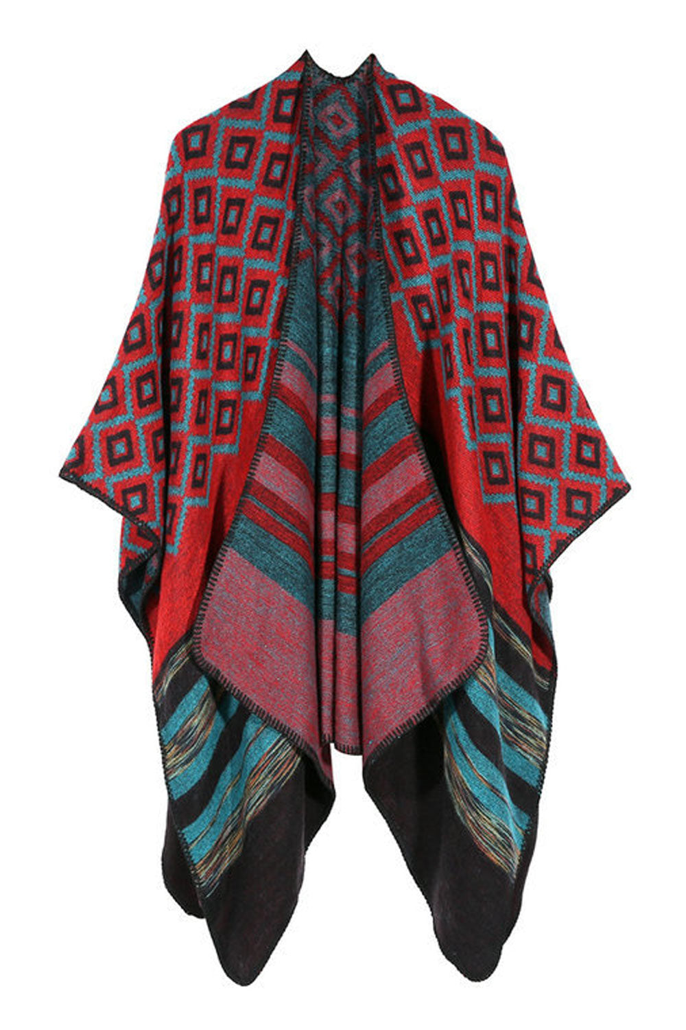 Women Classy Diamond Shape Warm Shawl
