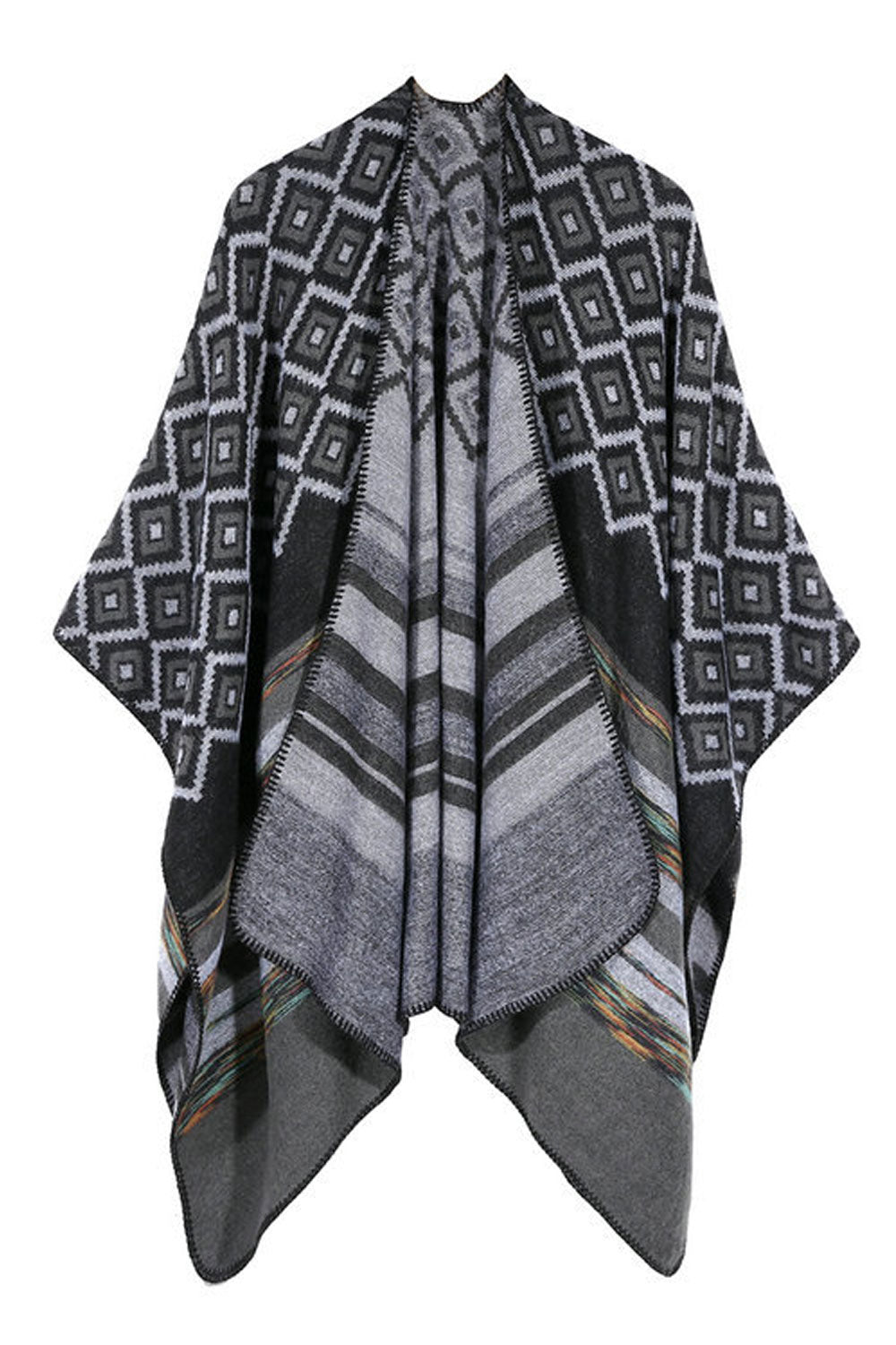 Women Classy Diamond Shape Warm Shawl