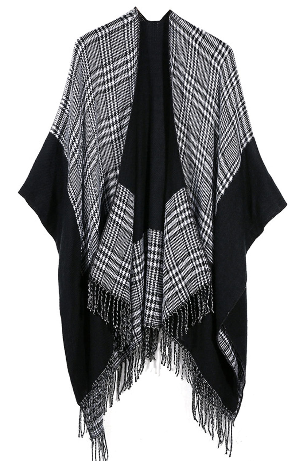 Women Plaid Pattern Warm & Thick Cashmere Shawl