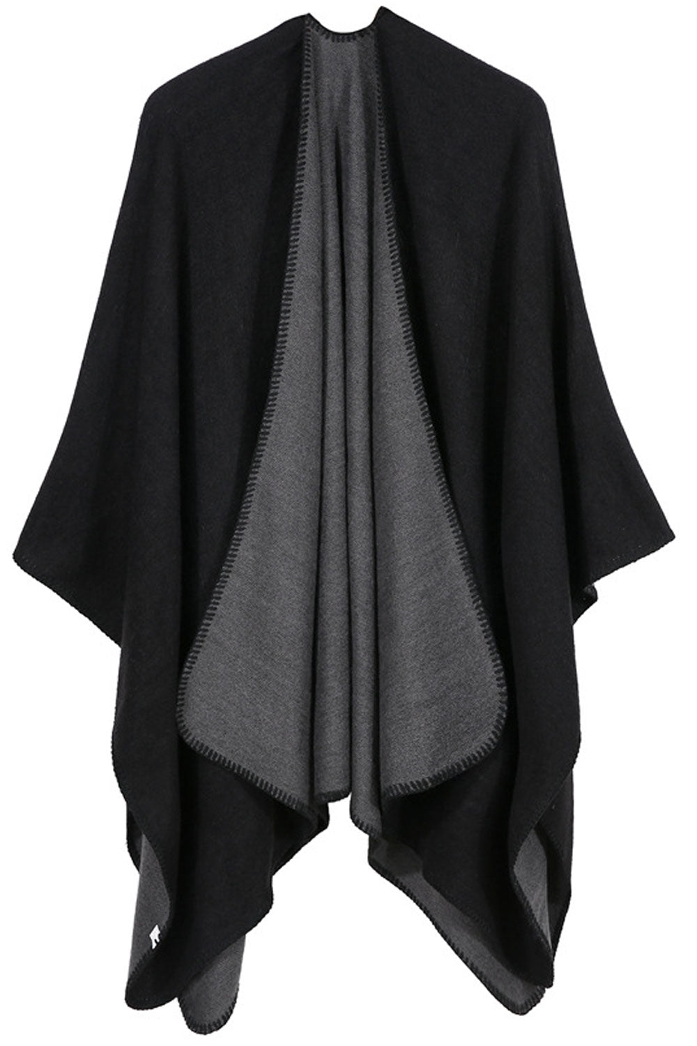 Women Solid Color Warm & Thick Shawl