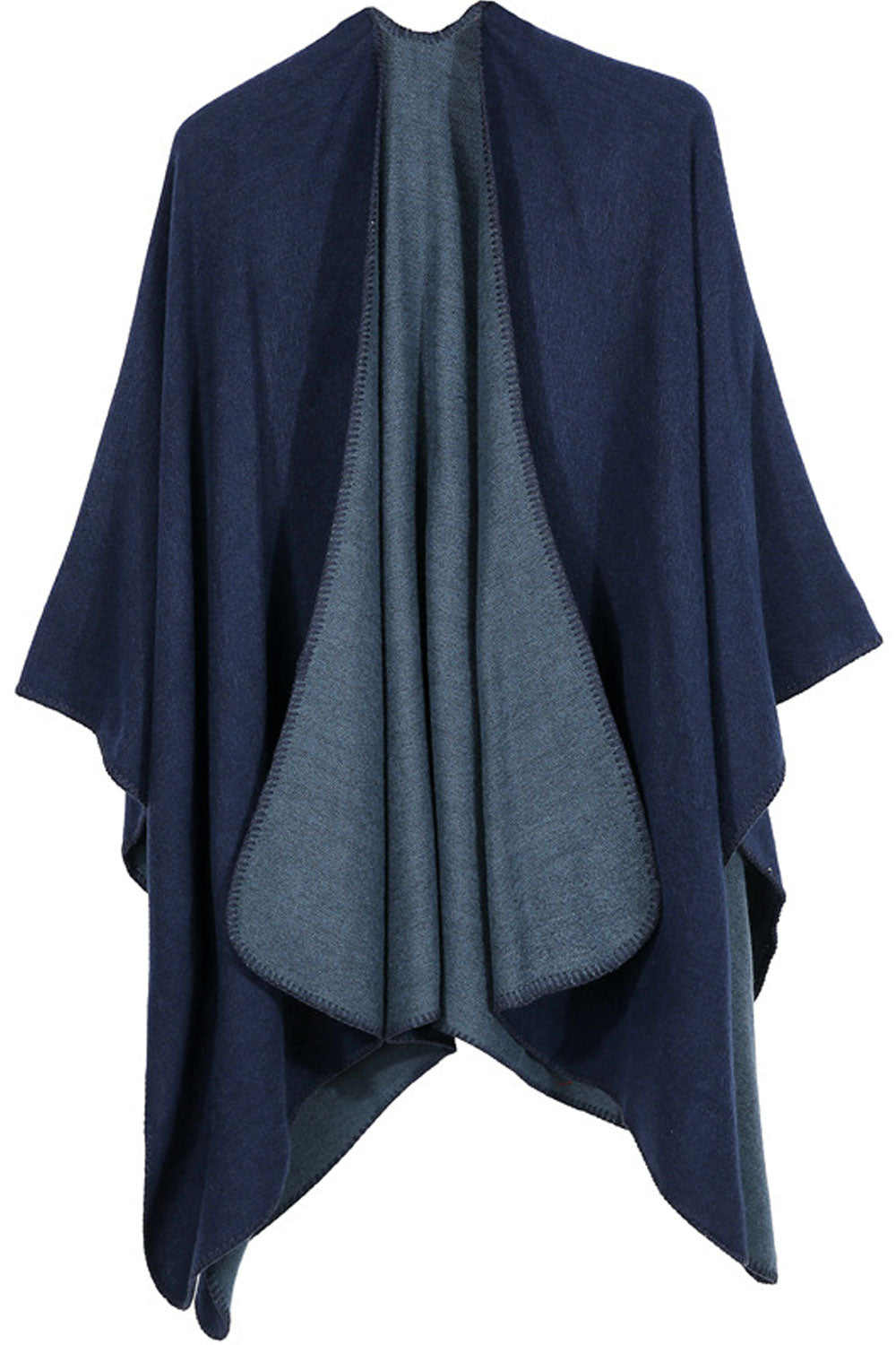 Women Solid Color Warm & Thick Shawl