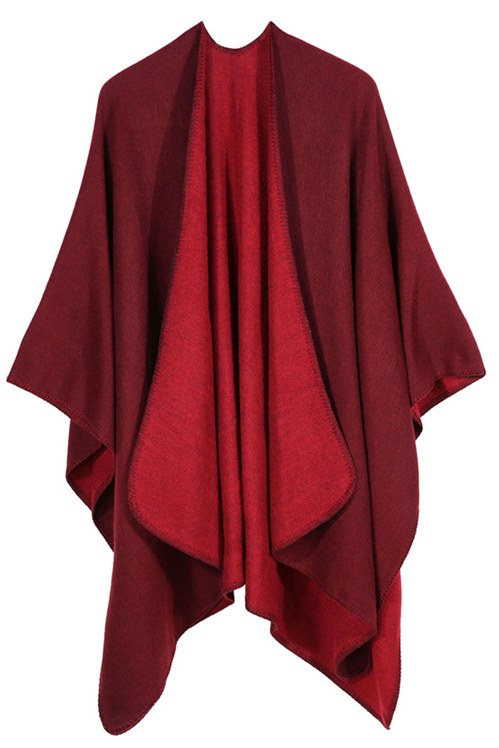 Women Solid Color Warm & Thick Shawl