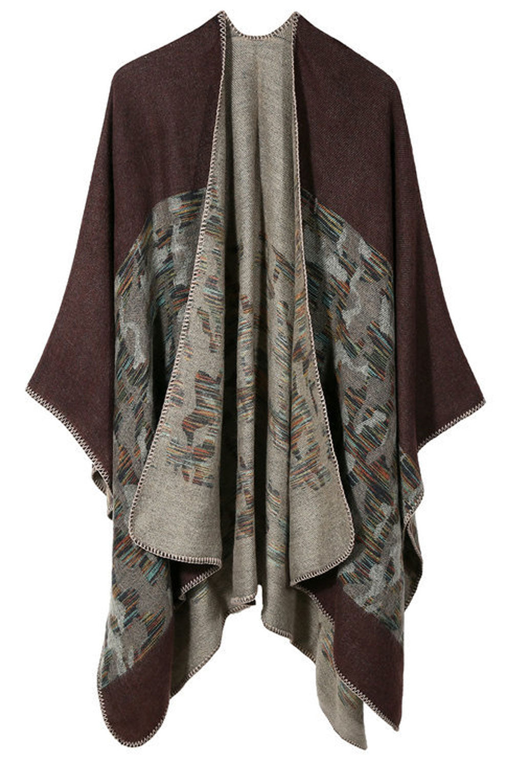 Women Stylish Camouflage Pattern Warm Shawl