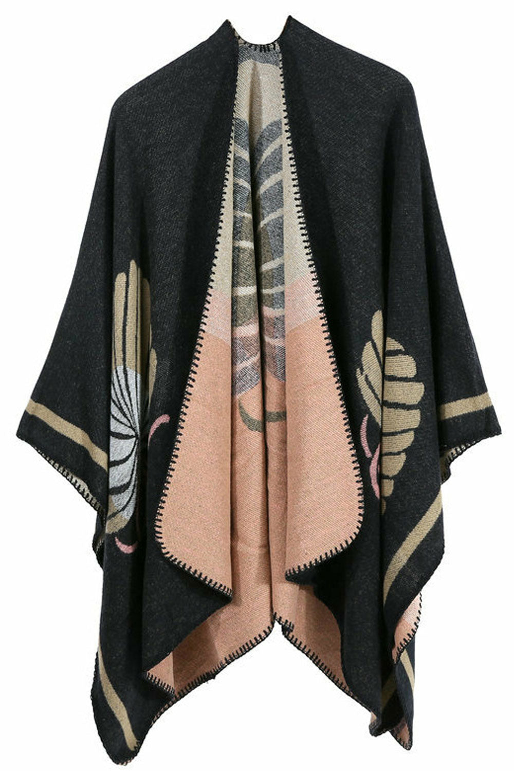 Women Winter Print Pattern Warm Cashmere Shawl