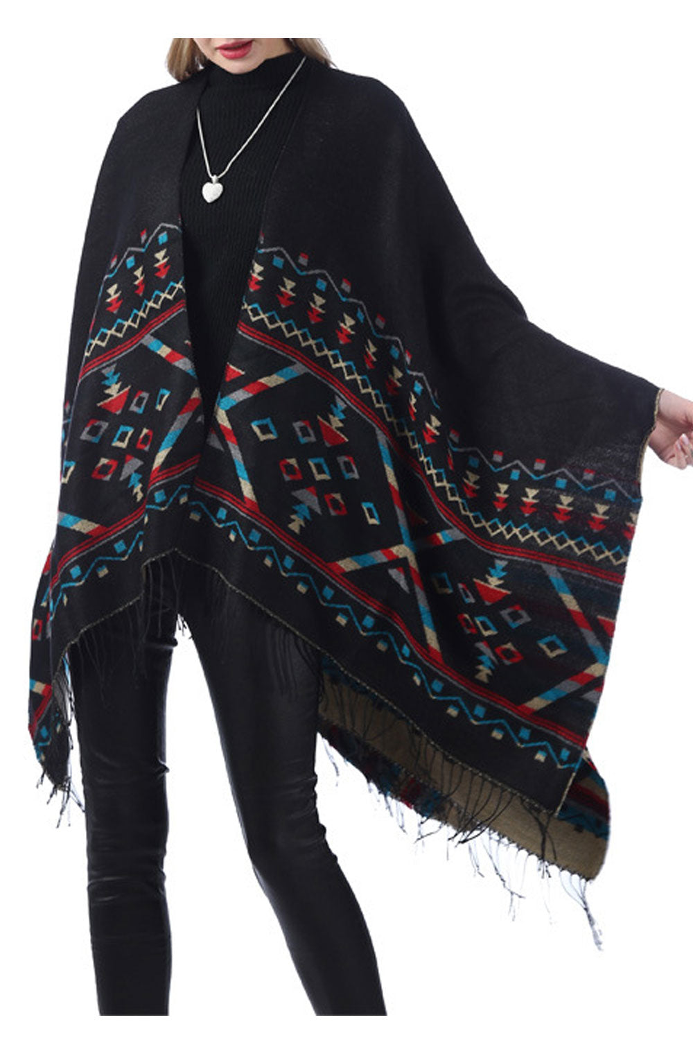 Women Modish Winter Autumn Tassel Decorated Warm Shawl