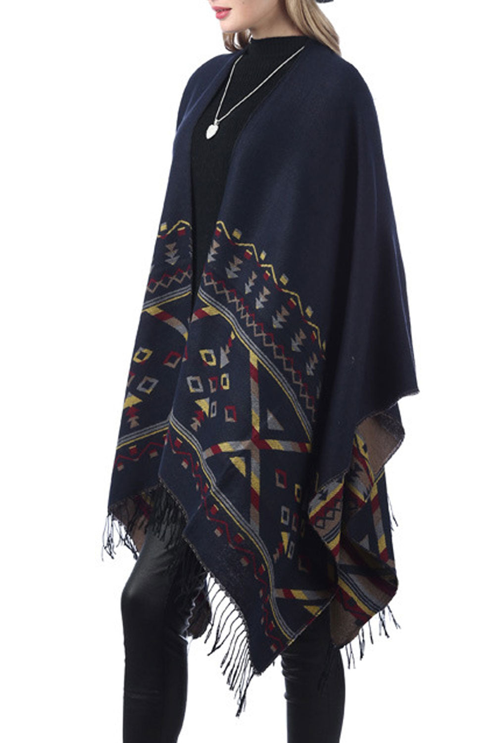 Women Modish Winter Autumn Tassel Decorated Warm Shawl