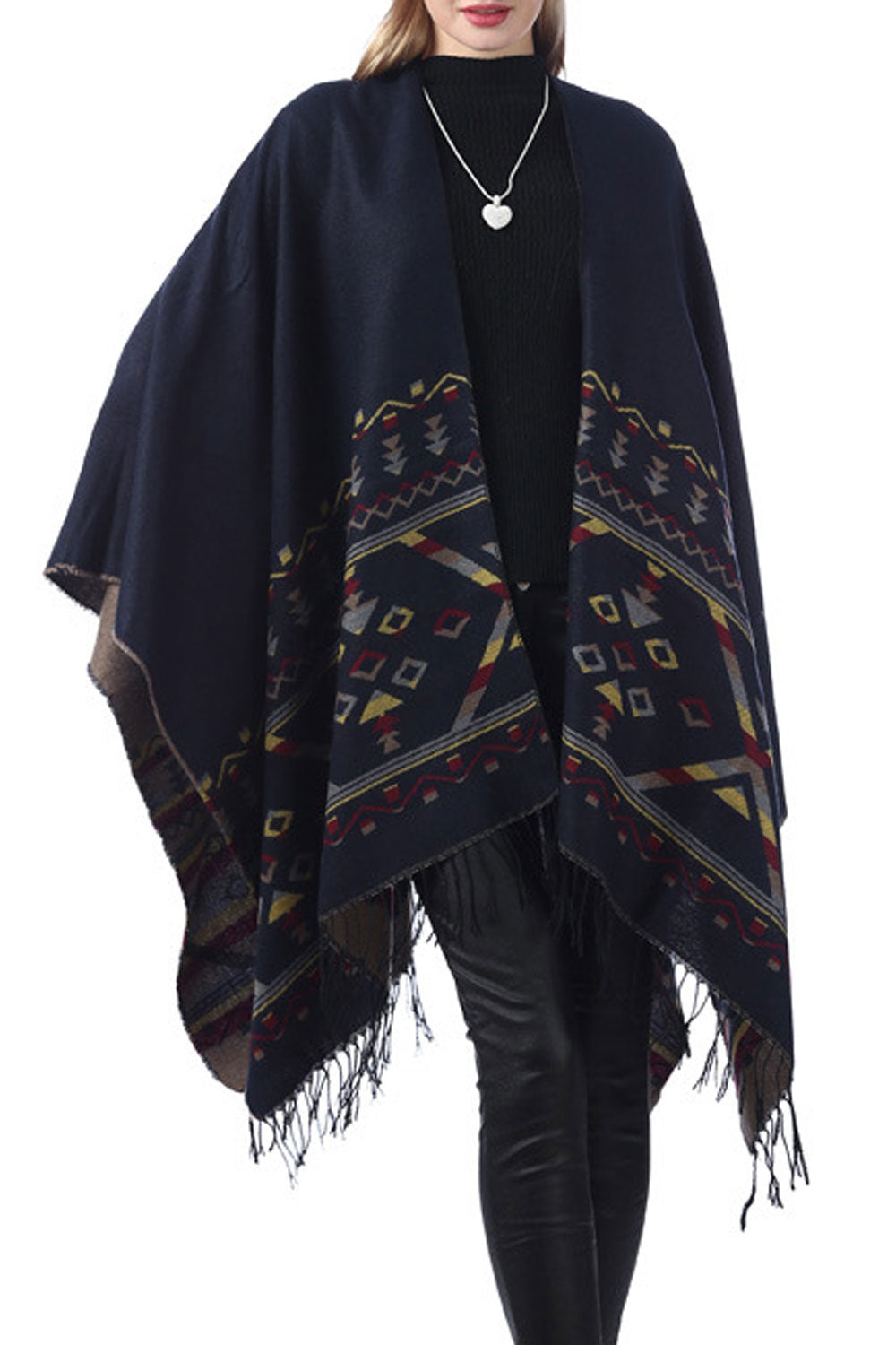 Women Modish Winter Autumn Tassel Decorated Warm Shawl