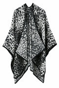 Women Classy Leopard Warm & Thick Cashmere Shawl