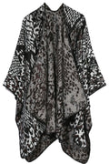 Women Warm Snake Leopard Pattern Cashmere Shawl