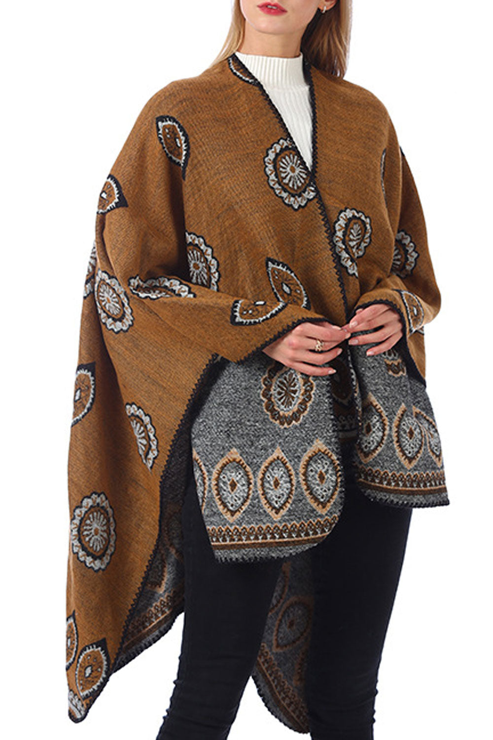 Women Autumn & Winter Printed Cashmere Warm Shawl