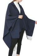 Women Solid Color Thick & Warm Cashmere Shawl