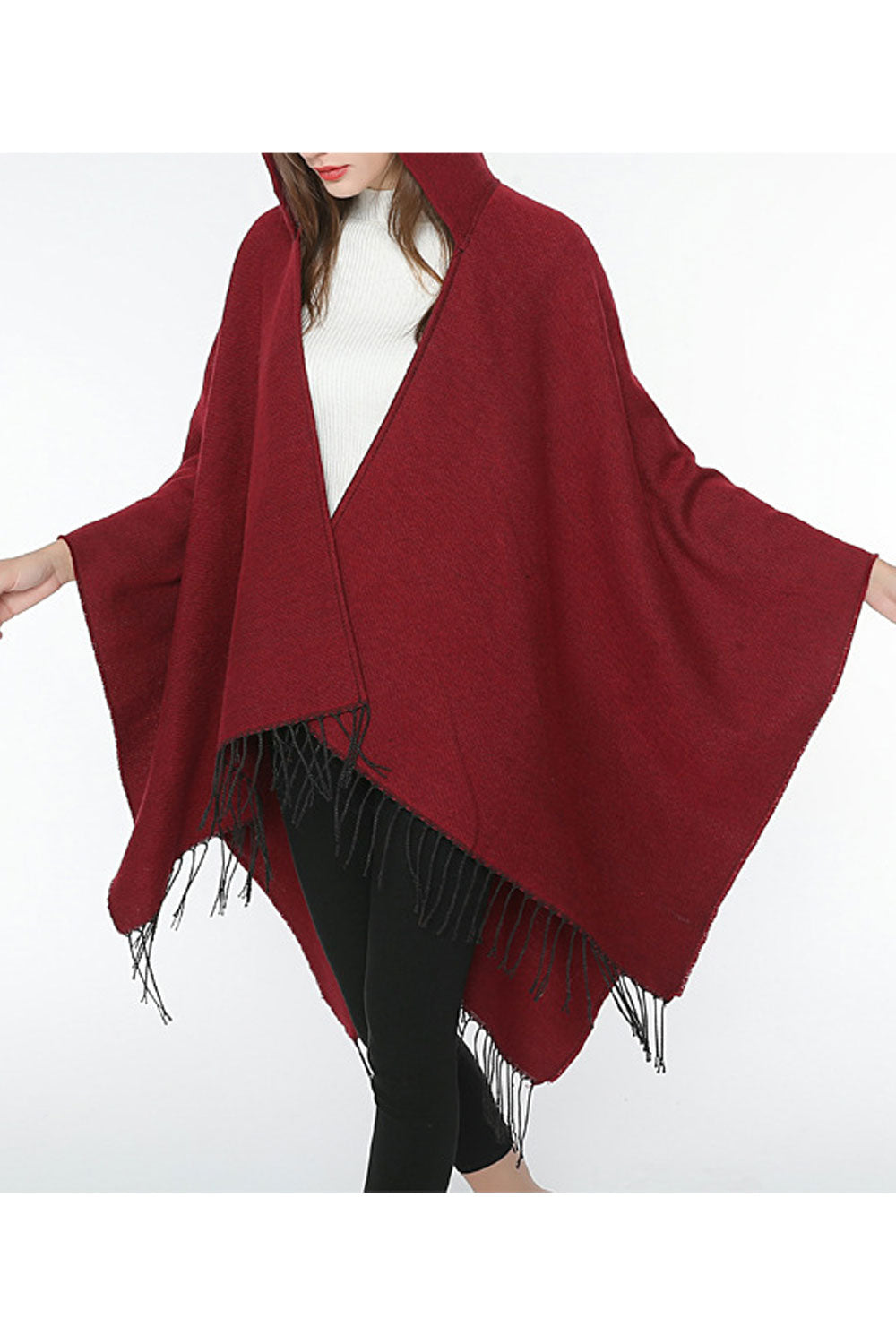 Women Solid Color Thick & Warm Cashmere Shawl