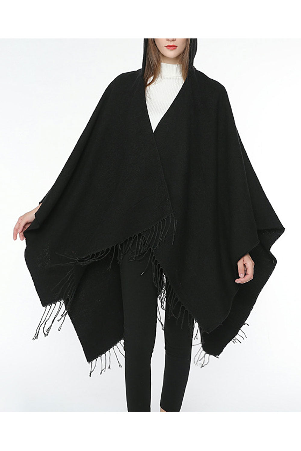 Women Solid Color Thick & Warm Cashmere Shawl
