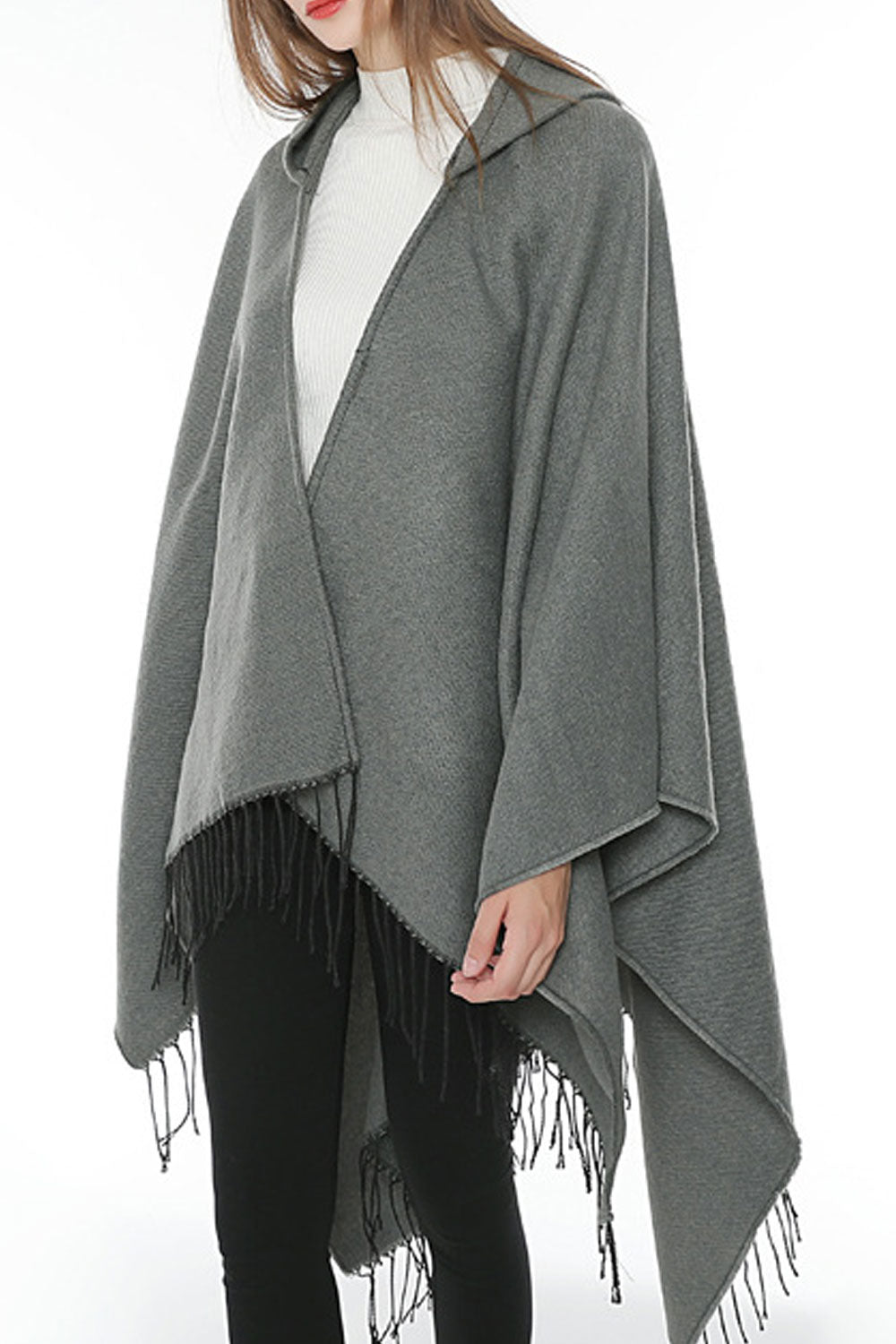 Women Solid Color Thick & Warm Cashmere Shawl