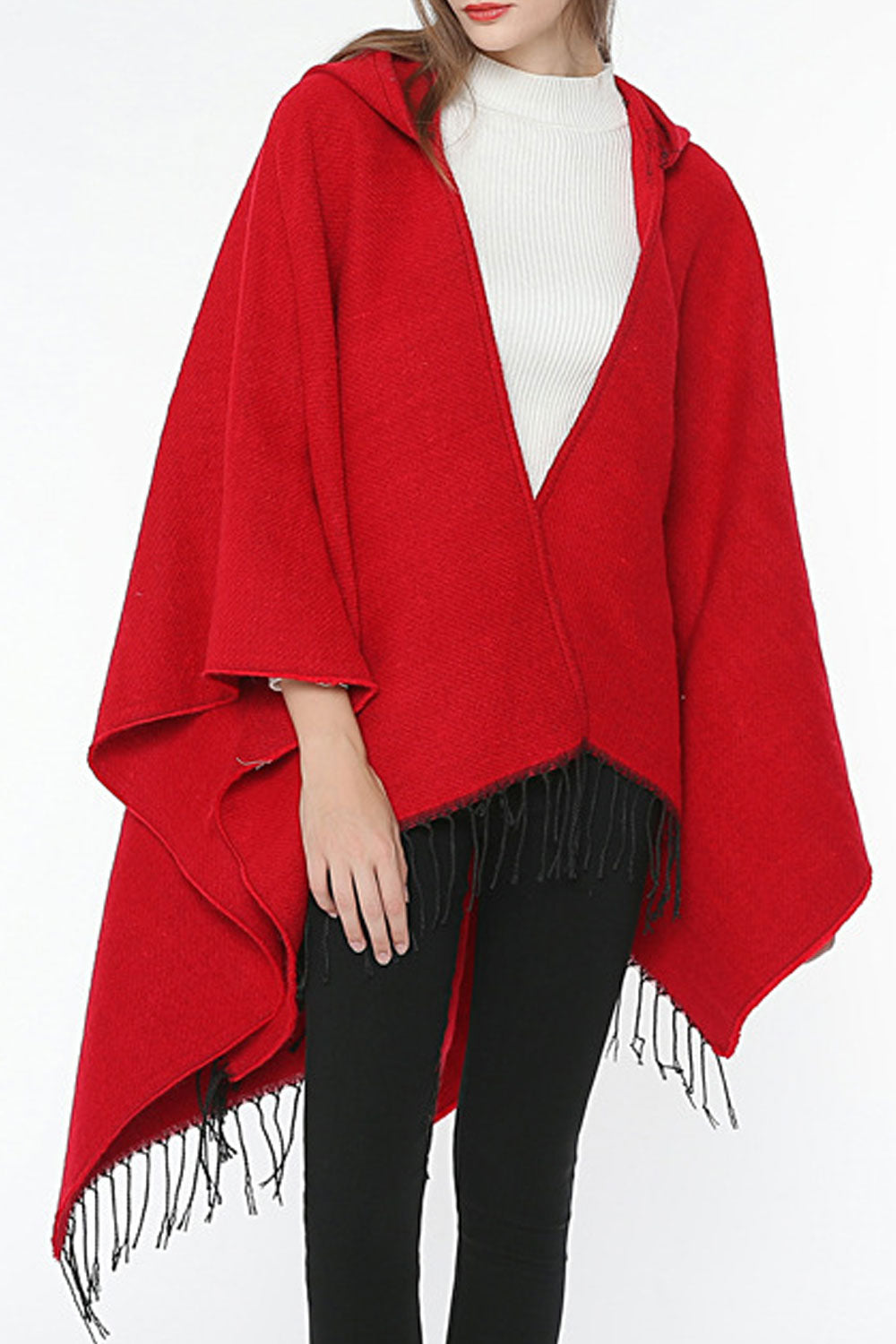 Women Solid Color Thick & Warm Cashmere Shawl