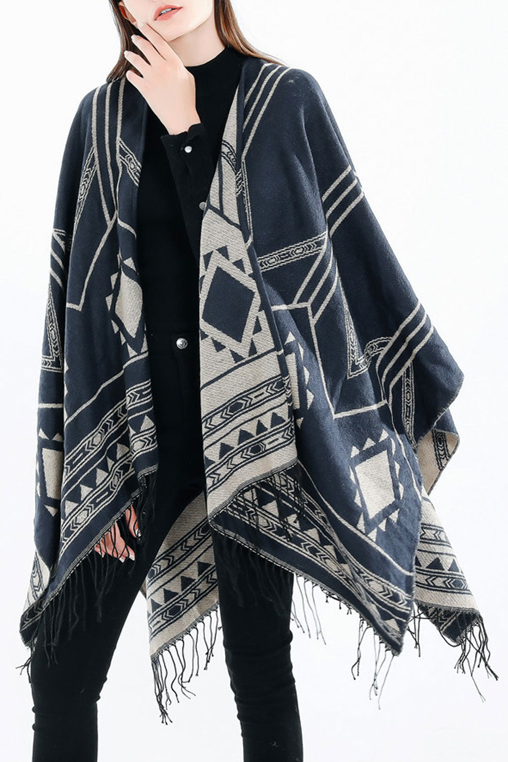 Women Winter Autumn Tassel Warm Shawl