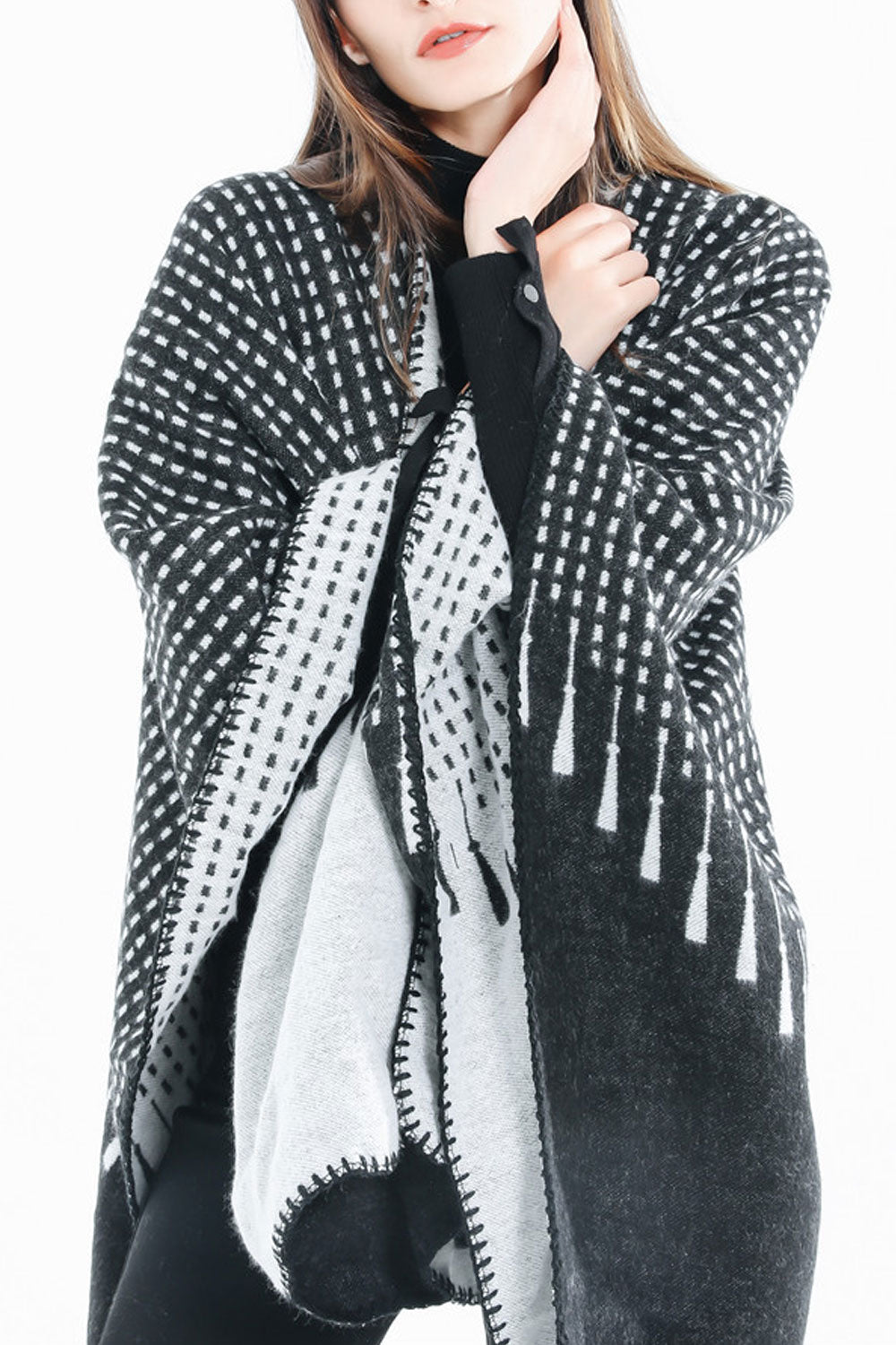 Women Beautiful Print Pattern Warm & Thick Shawl