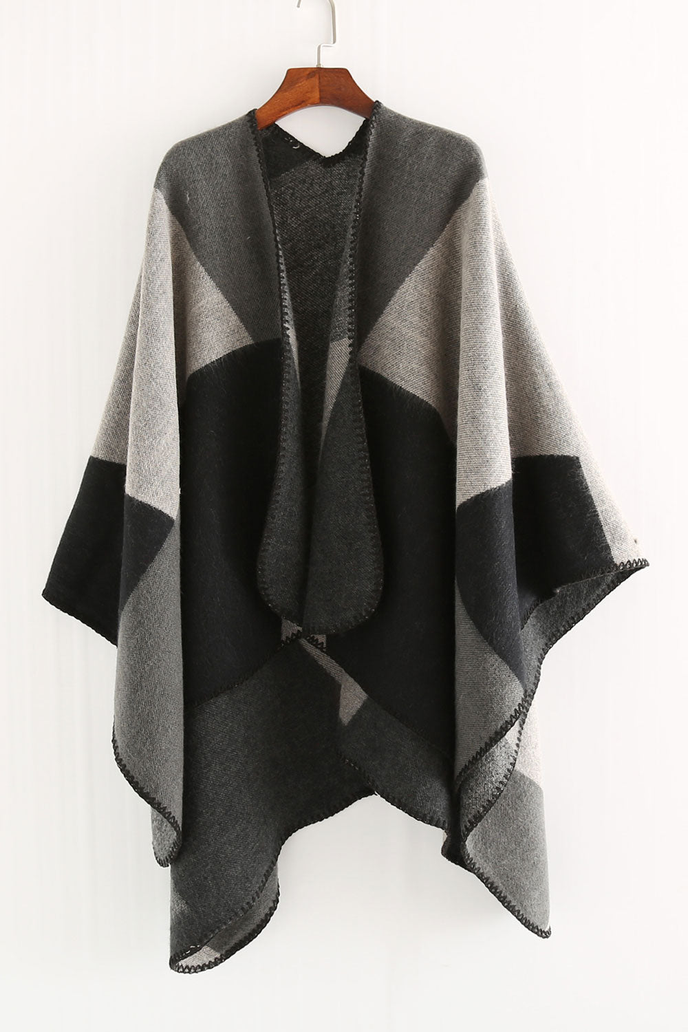 Women Classy Contrast Color Warm Cashmere Shawl