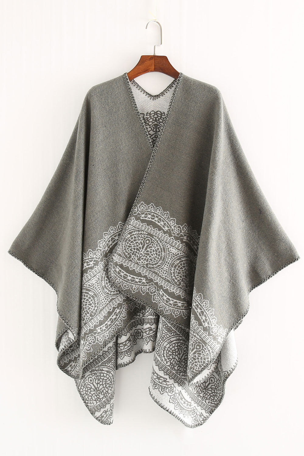Women Autumn Winter Lace Pattern Warm Shawl