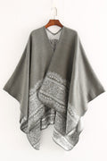 Women Autumn Winter Lace Pattern Warm Shawl