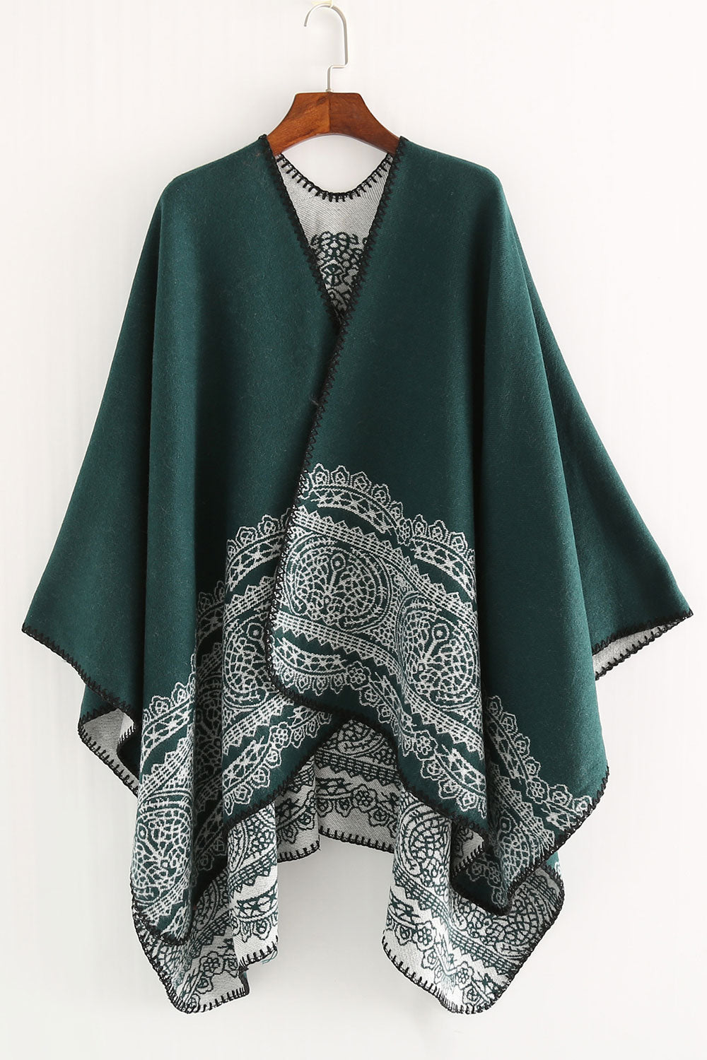 Women Autumn Winter Lace Pattern Warm Shawl